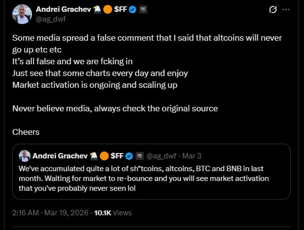 DWF 负责人再次宣布看涨