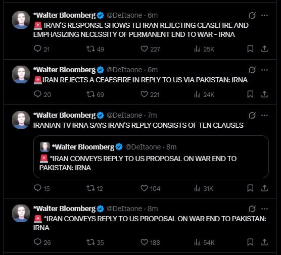 速报：伊朗拒绝美国方面的停战提议